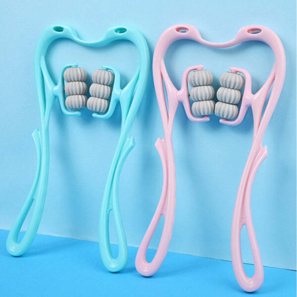 Multifunctional Manual Wheel Neck Massager Massage Relieve Roller Massage Tool - Image 8